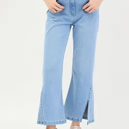 ELLE Women Bootcut High-Rise Heavy Fade Stretchable Jeans-image-62