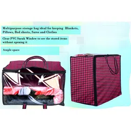 Stylista Maroon Set of 3 Water Resistant Core Organisers image 3