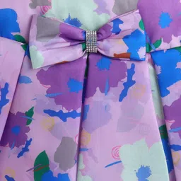 The Magic Wand Girls Floral Print Fit & Flare Dress image 3