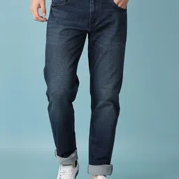 V-Mart Men Slim Fit Mid-Rise Light Fade Cotton Stretchable Jeans-picture-40