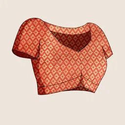 NIWAA Ethnic Motifs Zari Art Silk Patola Saree With Blouse Piece image 3