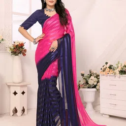 Moda Rapido Striped Satin Saree-picture-22