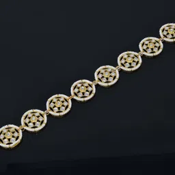 MEIRA JEWELLERY Gold-Plated Artificial Stones Studded Matha Patti Head Jewellery image 2