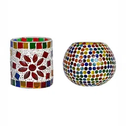 1ST TIME White & Red 3 Pieces Cylindrical Shaped Candle Holders-picture-27