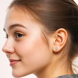 HighSpark 925 Sterling Silver Zircon Studded Contemporary Studs-picture-13