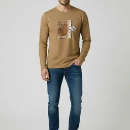 SANDPIPER Men Typography Printed Round Neck T-shirt image 3