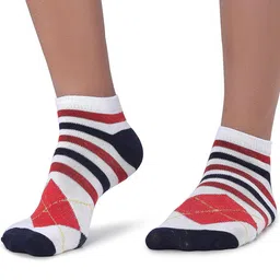 MJE Men Pack Of 5 Patterned Ankle Length Socks image 2