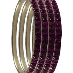 Vidhya Kangan Set Of 4 Stones Studded Bangles image 2