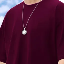 Kasendra Men Round Neck Drop-Shoulder Sleeves Oversized T-shirt image 3