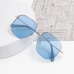 Ted Smith Unisex Metal Aviator Sunglasses with Polarized Lens-picture-20