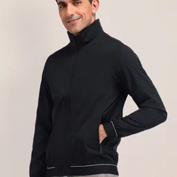 U.S. Polo Assn. Men Mock Collar Solid Casual Bomber Jacket image 3