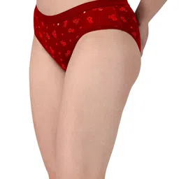 SHREE GANESH FASHION Printed Bikini Briefs LYCRA RD 001 S image 2