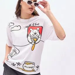 DressBerry Women Printed Drop-Shoulder Sleeves T-shirt-picture-28