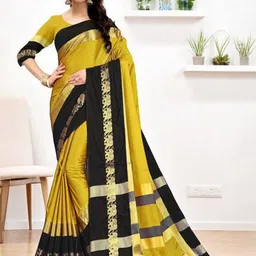 A S CREATION Woven Design Zari Pure Silk Kanjeevaram Saree image 5