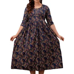 ANUOM Print Maternity Fit & Flare Midi Dress image 3