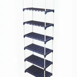 NOVATIC White & Blue Multi-Purpose Free Standing Book Shelf-image-8