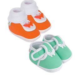NESKA MODA Kids-Unisex Set of 2 Pairs Cotton Booties-picture-10