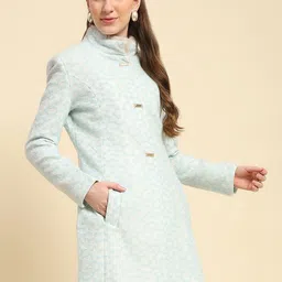 Global Republic Self Designed Single-Breasted Overcoat image 3