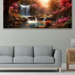 nestroots Pink & White 1 Piece Canvas Other Wall Paintings-image-60