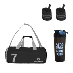 GROUPERS Printed Medium Foldable Sports or Gym Duffel Bag-image-74