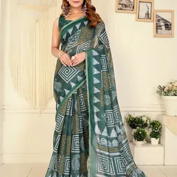 MORDEN MUSE Geometric Printed Saree image 2