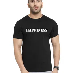 f Gallery Men Typography Printed Linen T-shirt-picture-34