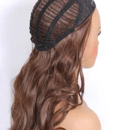 RITZKART Curly Halo Toupee Hair Extension- Golden- 28 Inch image 3