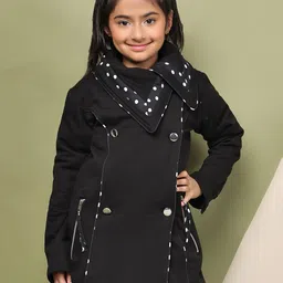 Baawri Girls Fleece Woven Jacket image 3