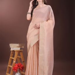 DIVASTRI Woven Design Zari Organza Saree-picture-6
