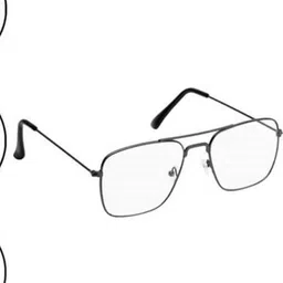 Arzonai Unisex 3 Pcs Black Lens & Black Square Sunglasses With UV Protected Lens image 3