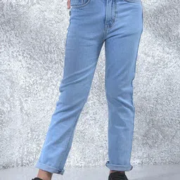 Crimsoune Club Girls Straight Fit Mid-Rise Light Fade Jeans-image-81