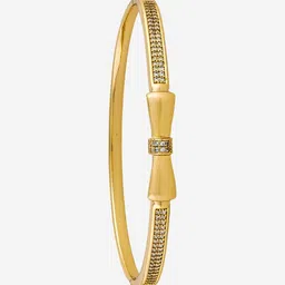 Kushal's Fashion Jewellery Gold-Plated & White Copper Zircon Bangle-picture-40