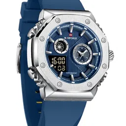 Naviforce Men Brass Dial & Straps Analogue and Digital Multi Function Watch NF9216T SBEBE-picture-18