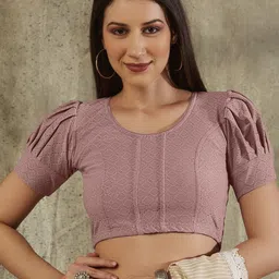 SALWAR STUDIO Embroidered Stretchable Saree Blouse-picture-24