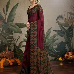 KALINI Ethnic Motifs Printed Saree image 4
