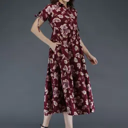 SupBir Women Printed Maternity Anarkali Kurta image 2