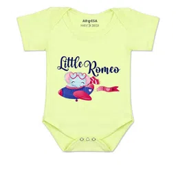Arvesa Kids-Unisex Yellow Cotton Rompers-picture-41