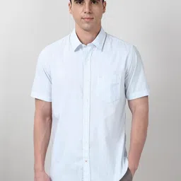 Peter England Casuals Striped Spread Collar Slim Fit Shirt-image-99