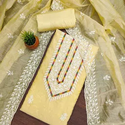 DIVASTRI Embroidered Unstitched Dress Material-picture-17
