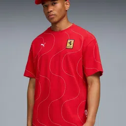 PUMA Motorsport Scuderia Ferrari HP MonzaMen Brand Logo Cotton T-shirt-picture-18