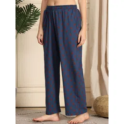 TAG 7 Printed Cotton Mid-Rise Lounge Pant image 2