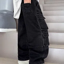 LULU & SKY Boys Wide Leg Mid-Rise Stretchable Jeans image 2