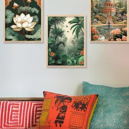 walllane Traditional Wall Art With Frame Home Decor Wall Painting For Living Room Office Bedroom-picture-35