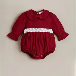 Hopscotch Girls Lace Embellished Onesie-image-20