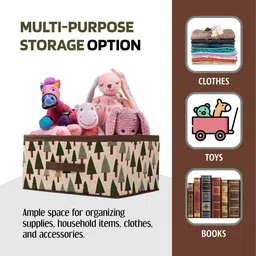 Kuber Industries White & Blue 4 Pieces Printed Multi-Utility Organisers image 5