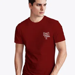 Status Quo Men Typography Printed Round Neck Pure Cotton T-shirt-picture-12
