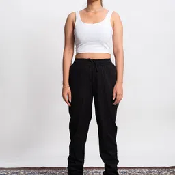 SVKETAIL Women Relaxed Straight Leg High-Rise Jogger-image-2