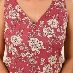 Nayo Women Floral Printed Pure Cotton Kurta with Trouser & Dupatta image 2