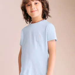U.S. Polo Assn. Kids Boys Pack Of 2 Round Neck Pure Cotton Regular Fit T-shirts image 5