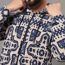 OAKWYN Men Printed Hooded Sweatshirt image 5